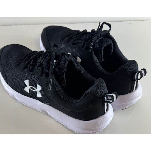 Under Armour Charged Assert 10 Running Sneakers, Black & White, Sz: 10.5, 71-04 - Picture 11 of 16